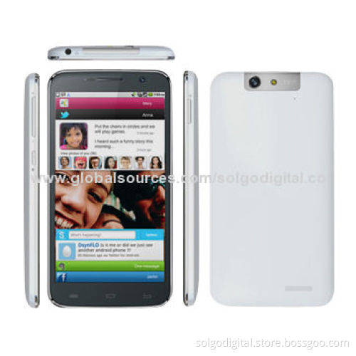 Android MTK Quad-core 5-inch QHD IPS Screen 3G Smartphones, Wi-Fi 802.11b/g/n, Sized 141.7*73*9mmNew